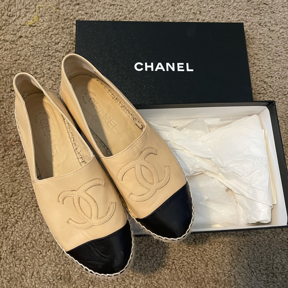 Chanel Lambskin Leather Espadrilles